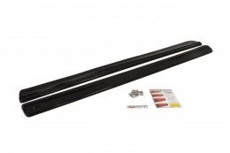 Seitenschweller Ansatz Cup Leisten für SEAT IBIZA 4 SPORTCOUPE (vor Facelift) schwarz Hochglanz
