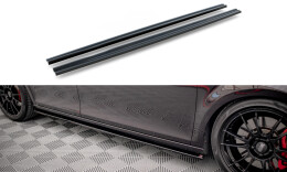 Seitenschweller Ansatz Cup Leisten passend für SEAT LEON MK2 CUPRA / FR schwarz Hochglanz