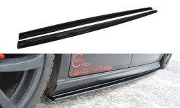 Seitenschweller Ansatz Cup Leisten für SEAT LEON MK2 MS DESIGN schwarz Hochglanz