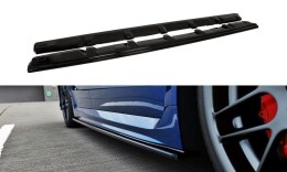 Seitenschweller Ansatz Cup Leisten V.1 passend für SUBARU WRX STI schwarz Hochglanz