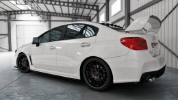 Seitenschweller Ansatz Cup Leisten V.1 passend für SUBARU WRX STI schwarz Hochglanz