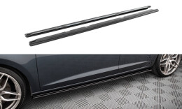 Seitenschweller Ansatz Cup Leisten V.1 passend für Seat Leon Mk3 Cupra/ FR Facelift schwarz Hochglanz
