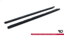 Seitenschweller Ansatz Cup Leisten V.2 passend für Seat Leon Mk3 Cupra/ FR Facelift schwarz Hochglanz