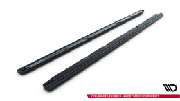 Seitenschweller Ansatz Cup Leisten V.2 passend für Seat Leon Mk3 Cupra/ FR Facelift schwarz Hochglanz