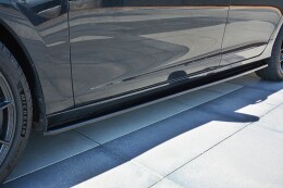Seitenschweller Ansatz Cup Leisten für Volvo V60 Polestar Facelift schwarz Hochglanz