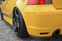 Seitenschweller Ansatz Cup Leisten passend für VW GOLF 4 R32 schwarz Hochglanz