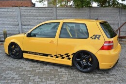 Seitenschweller Ansatz Cup Leisten passend für VW GOLF 4 R32 schwarz Hochglanz