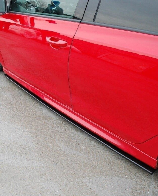 Rieger Seitenschweller mit Schacht und Ausschnitt passend für VW Golf 6  GTI/GTD