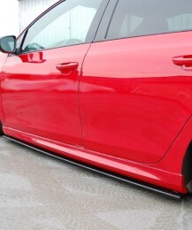 Seitenschweller Ansatz Cup Leisten passend für VW Golf GTI 35th / R20 Mk6 schwarz Hochglanz