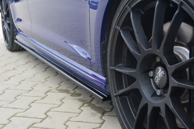 Seitenschweller Ansatz Cup Leisten V.1 passend für VW Golf 7 R / R-Line schwarz Hochglanz