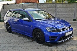 Seitenschweller Ansatz Cup Leisten für V.1 für VW Golf R / R-Line Mk7 schwarz Hochglanz