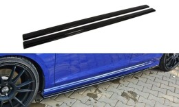 Seitenschweller Ansatz Cup Leisten V.1 passend für VW Golf 7 R / R-Line schwarz Hochglanz