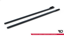 Seitenschweller Ansatz Cup Leisten V.1 passend für VW Golf R / R-Line Mk7 Facelift schwarz Hochglanz