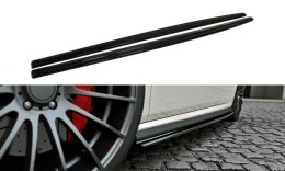 Seitenschweller Ansatz Cup Leisten passend für VW Polo GTI Mk5 vor Facelift schwarz Hochglanz