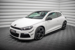 Seitenschweller Ansatz Cup Leisten passend für VW SCIROCCO R schwarz Hochglanz