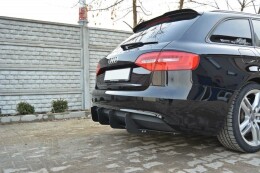Heck Ansatz Diffusor Hecksch&uuml;rze f&uuml;r Audi A4 B8...