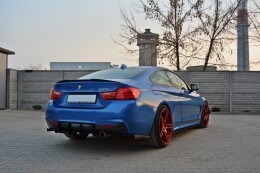 Heck Ansatz Diffusor passend für Heckschürze passend für & Heck Ansatz Flaps Diffusor passend für BMW 4er Coupe / Gran Coupe / Cabrio M-Paket F32 / F36 / F33