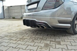 Mercedes-Benz C Limousine / Kombi AMG-Line W204 / S204 Heck Ansatz Diffusor für Heckschürze für & Heck Ansatz Flaps Diffusor für