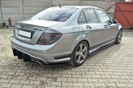 Mercedes-Benz C Limousine / Kombi AMG-Line W204 / S204 Heck Ansatz Diffusor für Heckschürze für & Heck Ansatz Flaps Diffusor für