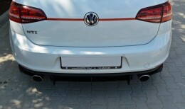 VW GOLF 7 GTI Heck Ansatz Diffusor passend für Heckschürze passend für & Heck Ansatz Flaps Diffusor passend für