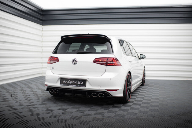 VW GOLF 7 R HATCHBACK Heck Ansatz Diffusor passend für Heckschürze passend für & Heck Ansatz Flaps Diffusor passend für