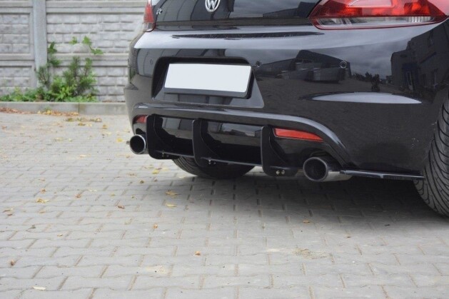 VW SCIROCCO R Heck Ansatz Diffusor passend für Heckschürze passend für & Heck Ansatz Flaps Diffusor passend für