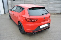 Street Pro Heck Ansatz Diffusor Heckschürze passend für Seat Leon III CUPRA