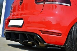 Heck Ansatz Diffusor Heckschürze & Flaps für VW GOLF 6 GTI / 35TH
