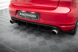 Street Pro Heck Ansatz Diffusor Heckschürze passend für & Street+ Heck Ansatz Flaps passend für VW Golf 6 GTI / 35TH