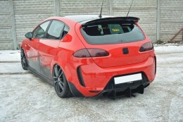 Heck Ansatz Diffusor passend für Heckschürze passend für SEAT LEON MK2 MS DESIGN