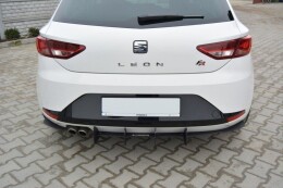 Heck Ansatz Diffusor passend für Heckschürze passend für SEAT LEON III FR