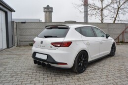 Heck Ansatz Diffusor passend für Heckschürze passend für SEAT LEON III FR