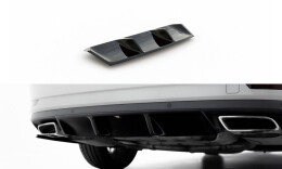 Heck Ansatz Diffusor V.1 passend für Skoda Superb Liftback / Combi Mk3 schwarz Hochglanz