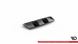 Heck Ansatz Diffusor V.1 passend für Skoda Superb Liftback / Combi Mk3 schwarz Hochglanz