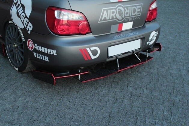 Street Pro Heck Ansatz Diffusor Heckschürze passend für Subaru Impreza WRX STI (BLOBEYE)