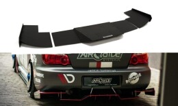 Heck Ansatz Diffusor passend für Heckschürze passend für Subaru Impreza WRX STI (BLOBEYE)