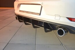 Heck Ansatz Diffusor passend für Heckschürze passend für VW GOLF 7 GTI FACELIFT