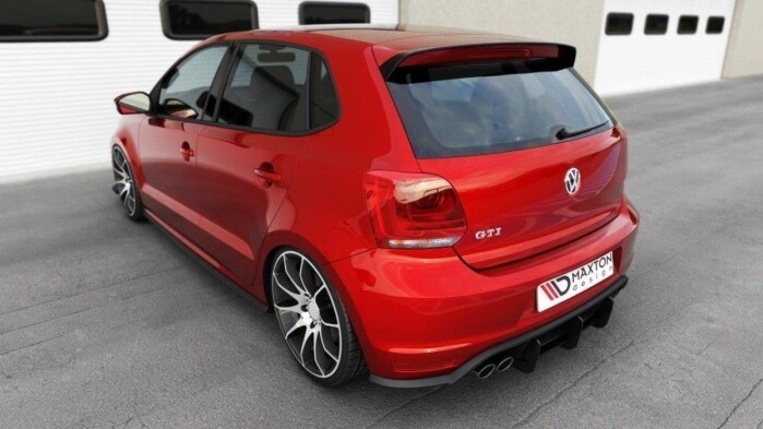 Heck Ansatz Diffusor passend für Heckschürze passend für VW Polo GTI Mk5 Facelift