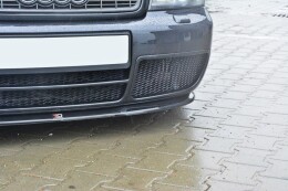 Cup Spoilerlippe Front Ansatz passend für AUDI S4 B5 schwarz Hochglanz
