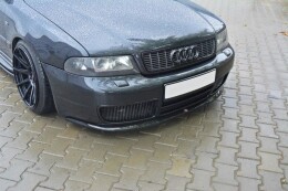 Cup Spoilerlippe Front Ansatz passend für AUDI S4 B5 schwarz Hochglanz