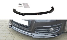 Cup Spoilerlippe Front Ansatz V.1 für Audi S3 8P FL schwarz Hochglanz