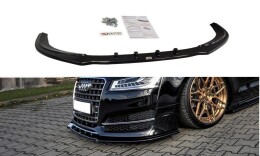 Street+ Spoilerlippe Front Ansatz V.1 passend für Audi S8 D4 FL schwarz Hochglanz