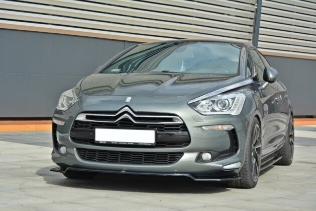 Cup Spoilerlippe Front Ansatz V.1 passend für CITROEN DS5 schwarz Hochglanz