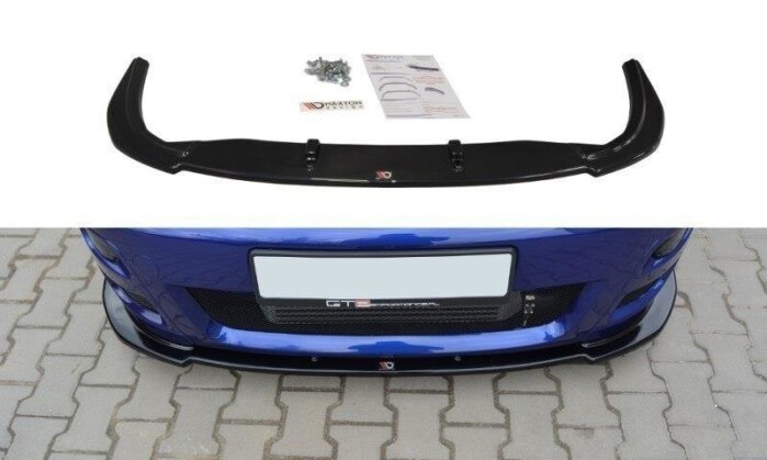 Cup Spoilerlippe Front Ansatz für Ford Focus RS Mk1 schwarz Hochglanz,  199,00 €