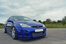 Cup Spoilerlippe Front Ansatz passend für Ford Focus RS Mk1 schwarz Hochglanz