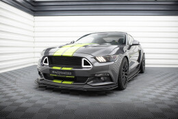 Cup Spoilerlippe Front Ansatz passend für Ford Mustang GT Mk6 schwarz Hochglanz