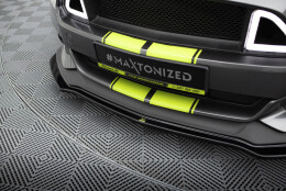 Cup Spoilerlippe Front Ansatz passend für Ford Mustang GT Mk6 schwarz Hochglanz