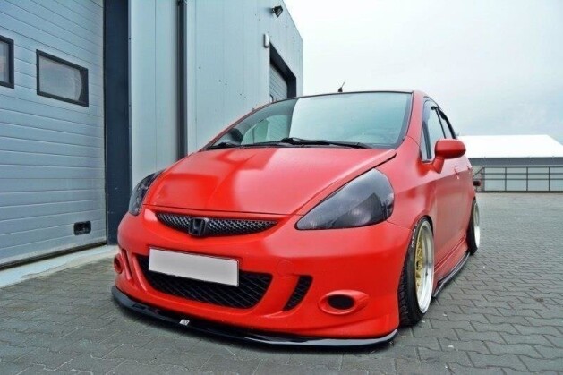 Cup Spoilerlippe Front Ansatz V.1 passend für HONDA JAZZ MK1 schwarz Hochglanz