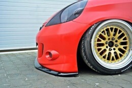 Cup Spoilerlippe Front Ansatz V.1 passend für HONDA JAZZ MK1 schwarz Hochglanz
