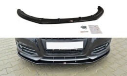 Cup Spoilerlippe Front Ansatz V.2 für Audi S3 8P FL schwarz Hochglanz